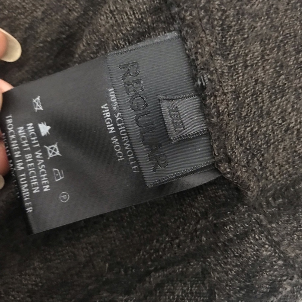 Oska Open-Front Cable Knit Cardigan Sweater - Charcoal Size 3/ 14 - Picture 5 of 8